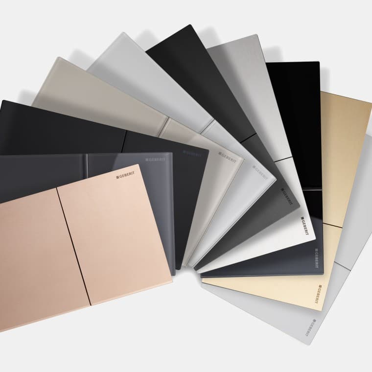 Geberit Sigma70 no dažādiem materiāliem un dažādās krāsās Geberit Sigma70 no dažādiem materiāliem un dažādās krāsās