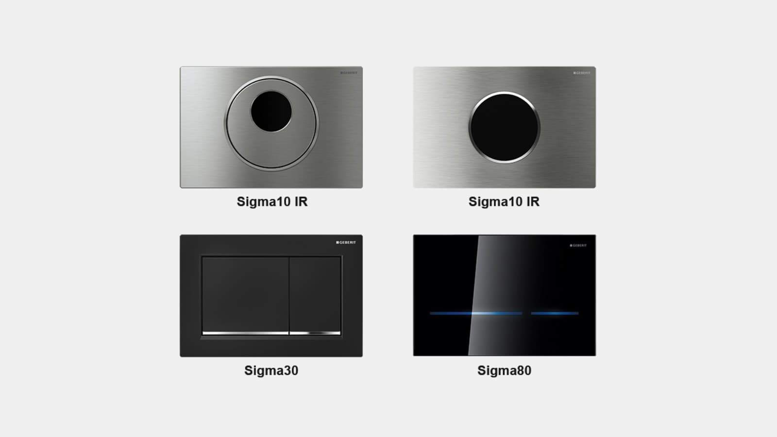 Infrasarkano staru sensora un mehāniskais Geberit noskalošanas panelis Infrasarkano staru sensora un mehāniskais Geberit noskalošanas panelis