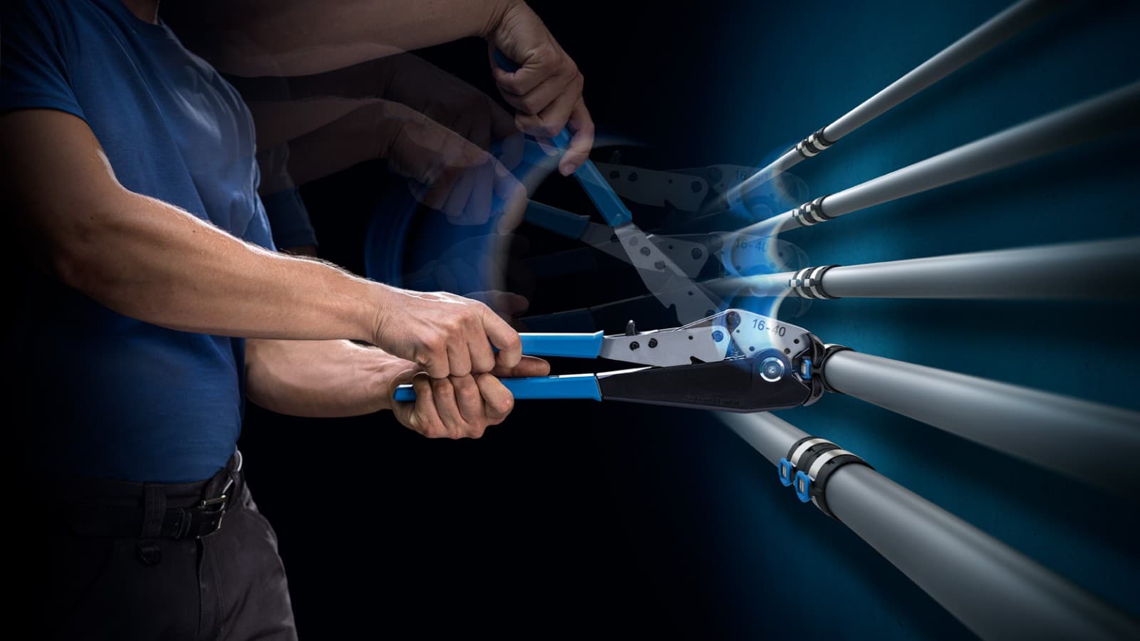 Geberit FlowFit: bez instrumentu mainīšanas Geberit FlowFit: bez instrumentu mainīšanas