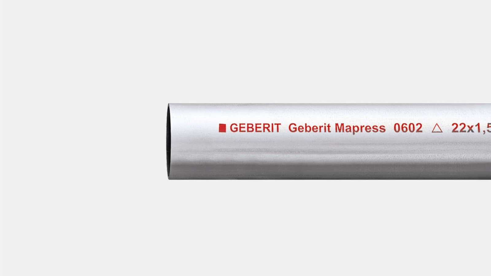 Geberit Mapress cinkotā tērauda sistēmas caurule, cinkota no ārpuses